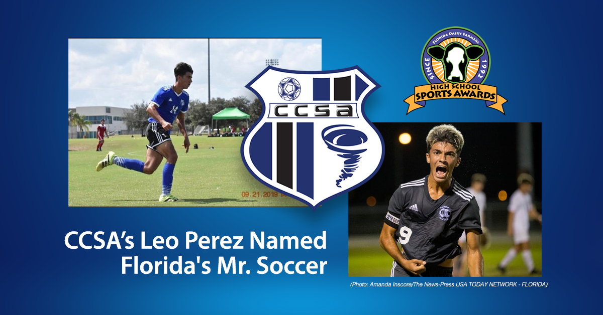 CCSA's Leo Perez named Florida's Mr. Soccer by Florida Dairy
